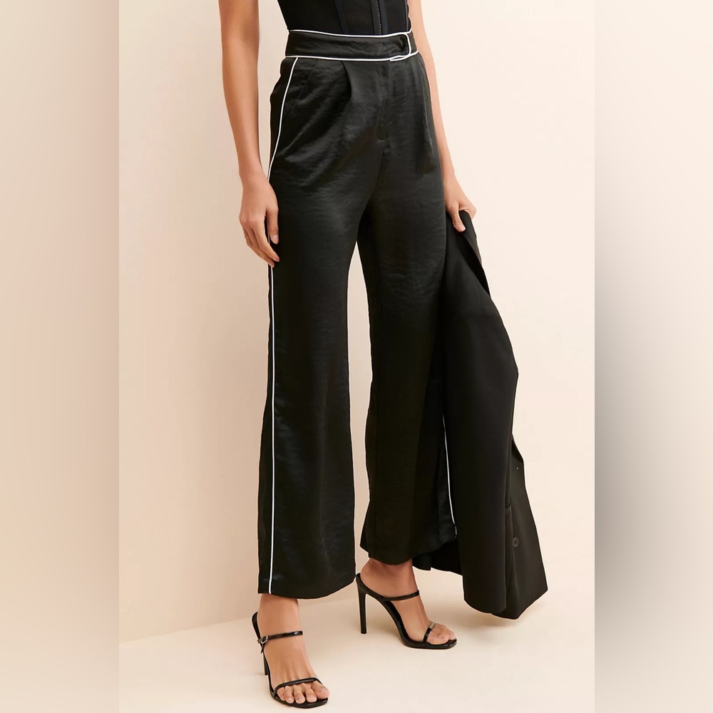Anthropologie 4th & Reckless Ronnie Satin Trousers